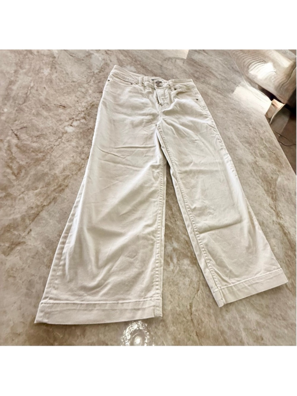 FRYE Beige Wide Leg Pants Size 27